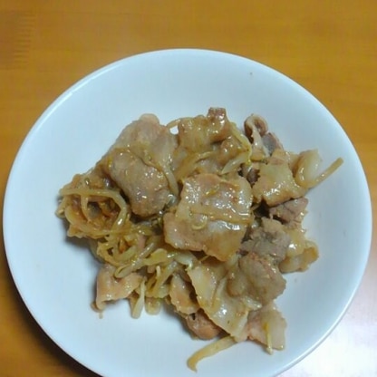 簡単で美味しいぃ～♪ゴマ＆焼き肉のタレ♪混ぜて味付けしてみましたぁ～（＾＾♪　ご馳走様でしたぁ～♪